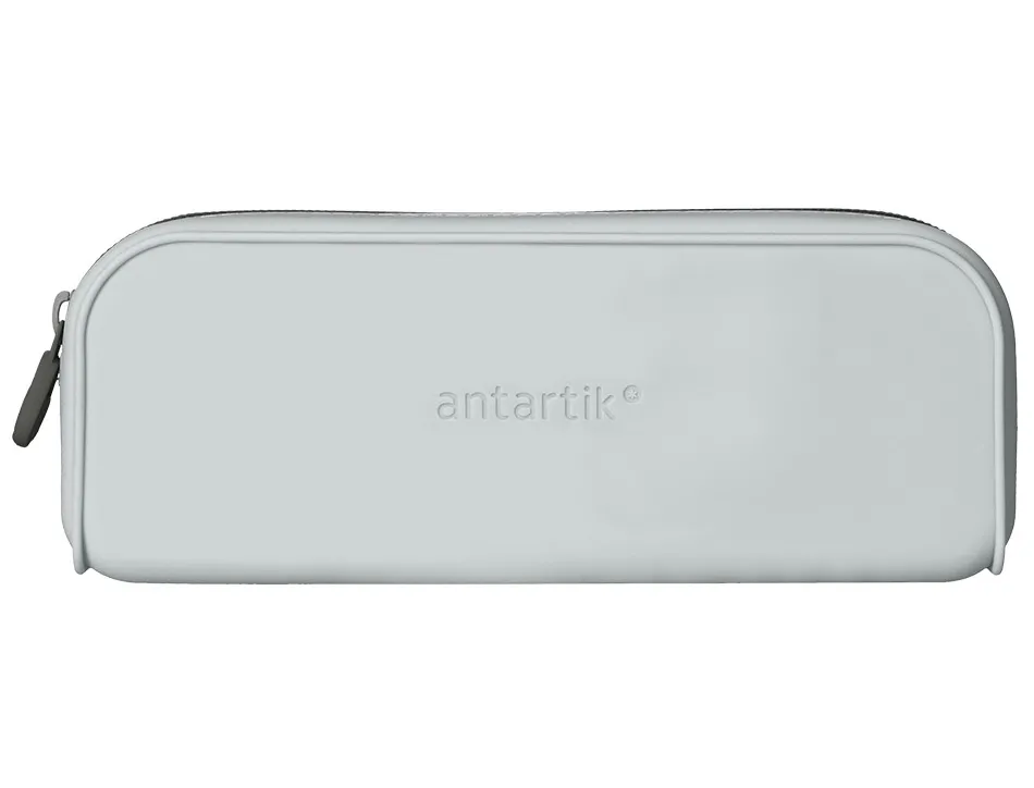 Fourre-tout antartik rectangulaire 1 compartiment en silicone modele prisma 185x50x75mm coloris gris