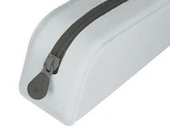 Fourre-tout antartik rectangulaire 1 compartiment en silicone modele prisma 185x50x75mm coloris gris