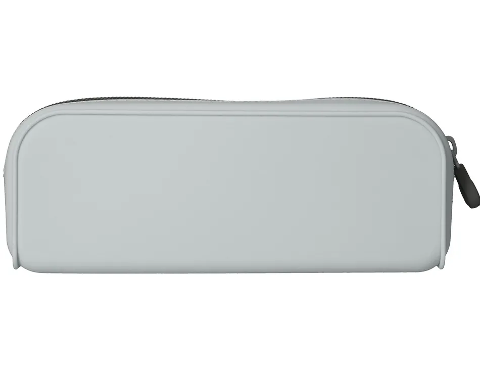 Fourre-tout antartik rectangulaire 1 compartiment en silicone modele prisma 185x50x75mm coloris gris
