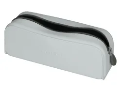 Fourre-tout antartik rectangulaire 1 compartiment en silicone modele prisma 185x50x75mm coloris gris