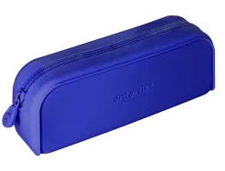 Fourre-tout antartik rectangulaire 1 compartiment en silicone modele prisma 185x50x75mm coloris bleu