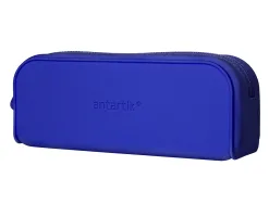 Fourre-tout antartik rectangulaire 1 compartiment en silicone modele prisma 185x50x75mm coloris bleu