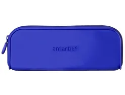 Fourre-tout antartik rectangulaire 1 compartiment en silicone modele prisma 185x50x75mm coloris bleu