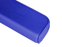 Fourre-tout antartik rectangulaire 1 compartiment en silicone modele prisma 185x50x75mm coloris bleu