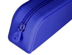 Fourre-tout antartik rectangulaire 1 compartiment en silicone modele prisma 185x50x75mm coloris bleu