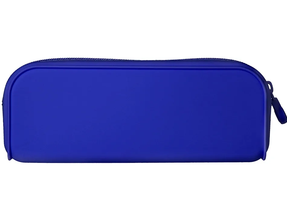 Fourre-tout antartik rectangulaire 1 compartiment en silicone modele prisma 185x50x75mm coloris bleu