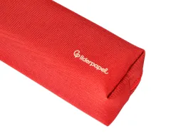 Fourre-tout liderpapel 1 compartiment avec anse 21x7cm coloris rouge