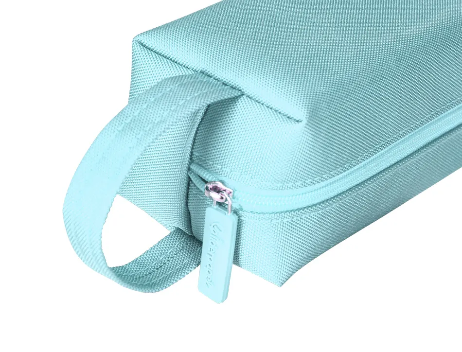 Fourre-tout liderpapel 1 compartiment avec anse 21x7cm coloris bleu celeste
