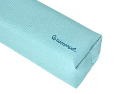 Fourre-tout liderpapel 1 compartiment avec anse 21x7cm coloris bleu celeste