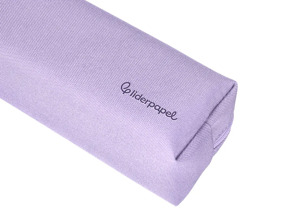 Fourre-tout liderpapel 1 compartiment avec anse 21x7cm coloris lilas