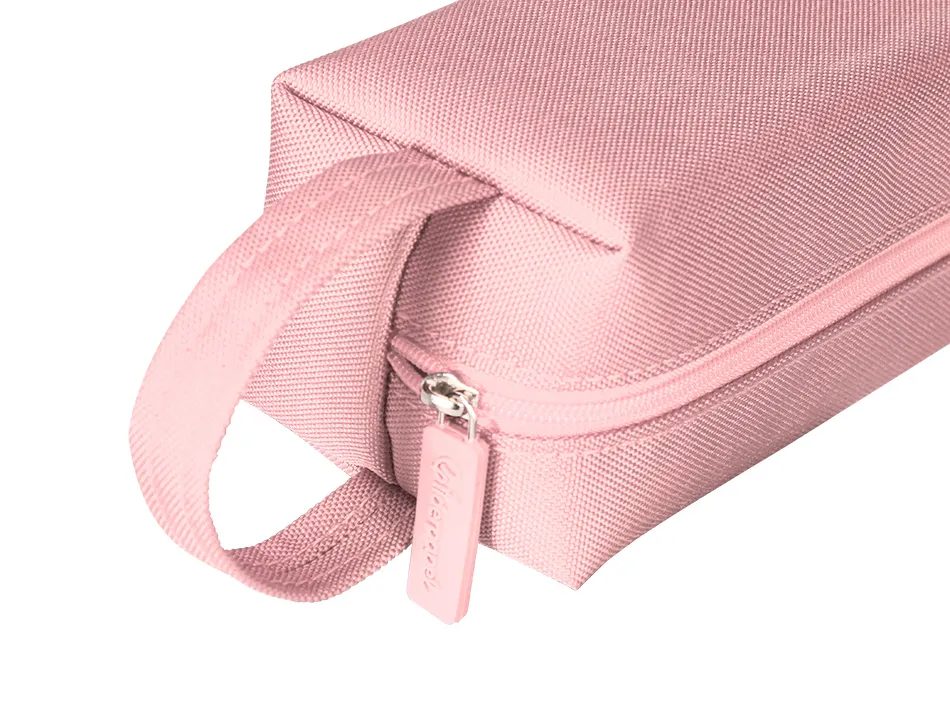 Fourre-tout liderpapel 1 compartiment avec anse 21x7cm coloris rose