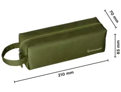 Fourre-tout liderpapel 1 compartiment avec anse 21x7cm coloris vert militaire