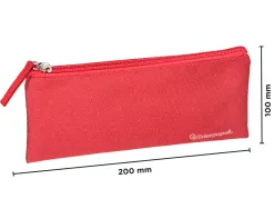 Fourre-tout liderpapel plat 1 compartiment 20x10cm coloris rouge