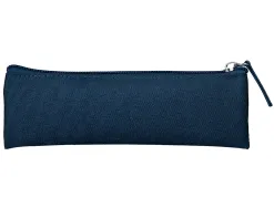 Fourre-tout liderpapel plat mince 1 compartiment 20x6cm coloris bleu marine