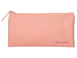 Fourre-tout liderpapel plat 1 compartiment 20x10cm coloris rose peche