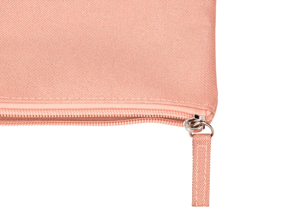 Fourre-tout liderpapel plat 1 compartiment 20x10cm coloris rose peche