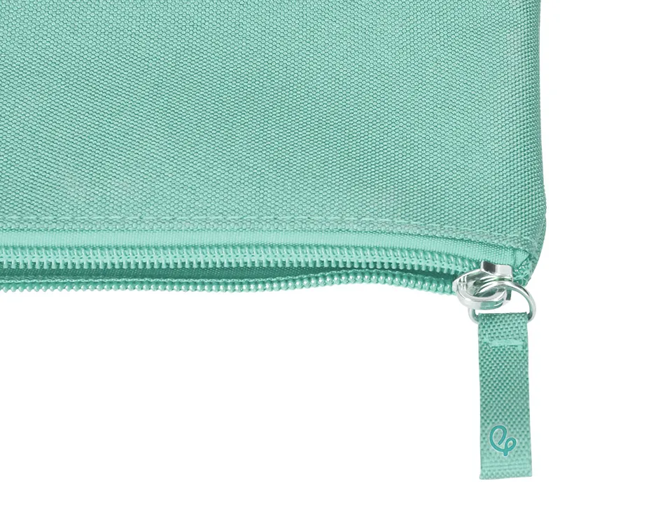 Fourre-tout liderpapel plat 1 compartiment 20x10cm coloris vert amande