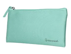 Fourre-tout liderpapel plat 1 compartiment 20x10cm coloris vert amande