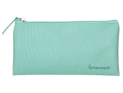 Fourre-tout liderpapel plat 1 compartiment 20x10cm coloris vert amande