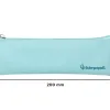 Fourre-tout liderpapel plat mince 1 compartiment 20x6cm coloris bleu celeste