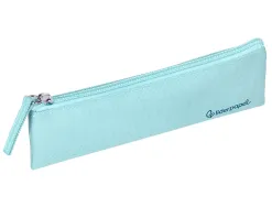 Fourre-tout liderpapel plat mince 1 compartiment 20x6cm coloris bleu celeste
