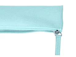 Fourre-tout liderpapel plat mince 1 compartiment 20x6cm coloris bleu celeste