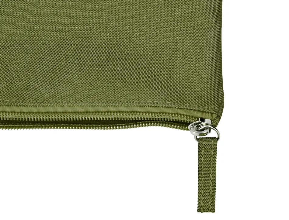 Fourre-tout liderpapel plat 1 compartiment 20x10cm coloris vert militaire