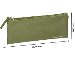 Fourre-tout liderpapel plat 1 compartiment 20x10cm coloris vert militaire