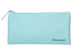 Fourre-tout liderpapel plat 1 compartiment 20x10cm coloris bleu celeste