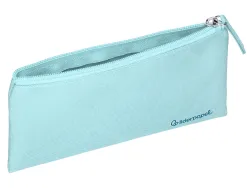Fourre-tout liderpapel plat 1 compartiment 20x10cm coloris bleu celeste