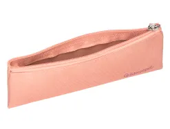 Fourre-tout liderpapel plat mince 1 compartiment 20x6cm coloris rose peche