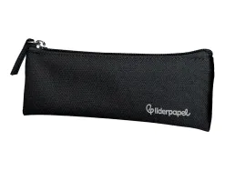 Fourre-tout liderpapel plat mince 1 compartiment 20x6cm coloris noir