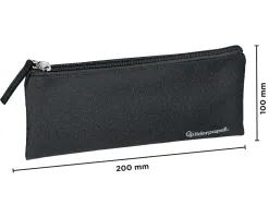 Fourre-tout liderpapel plat 1 compartiment 20x10cm coloris noir