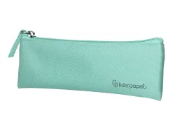 Fourre-tout liderpapel plat mince 1 compartiment 20x6cm coloris vert amande