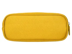 Fourre-tout liderpapel rectangulaire coins arrondis 1 compartiment avec poche avant 21x9cm coloris jaune