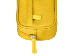 Fourre-tout liderpapel rectangulaire coins arrondis 1 compartiment avec poche avant 21x9cm coloris jaune