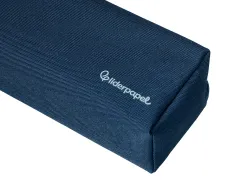 Fourre-tout liderpapel rectangulaire 2 compartiments anse de prehension 21x8cm coloris bleu marine
