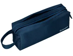 Fourre-tout liderpapel rectangulaire 2 compartiments anse de prehension 21x8cm coloris bleu marine