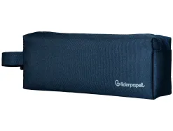 Fourre-tout liderpapel rectangulaire 2 compartiments anse de prehension 21x8cm coloris bleu marine