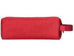 Fourre-tout liderpapel rectangulaire 2 compartiments anse de prehension 21x8cm coloris rouge