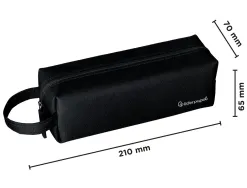 Fourre-tout liderpapel rectangulaire 1 compartiment 21x7cm coloris noir