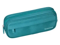Fourre-tout liderpapel rectangulaire coins arrondis 1 compartiment avec poche avant 21x9cm coloris bleu