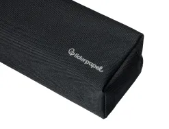 Fourre-tout liderpapel rectangulaire 2 compartiments anse de prehension 21x8cm coloris noir