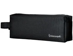 Fourre-tout liderpapel rectangulaire 2 compartiments anse de prehension 21x8cm coloris noir