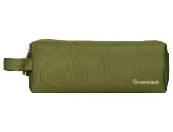 Fourre-tout liderpapel rectangulaire 2 compartiments anse de prehension 21x8cm coloris vert militaire