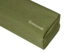 Fourre-tout liderpapel rectangulaire 2 compartiments anse de prehension 21x8cm coloris vert militaire