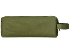 Fourre-tout liderpapel rectangulaire 2 compartiments anse de prehension 21x8cm coloris vert militaire