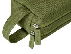 Fourre-tout liderpapel rectangulaire 2 compartiments anse de prehension 21x8cm coloris vert militaire