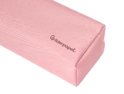 Fourre-tout liderpapel rectangulaire 2 compartiments anse de prehension 21x8cm coloris rose