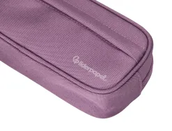 Fourre-tout liderpapel rectangulaire coins arrondis 1 compartiment avec poche avant 21x9cm coloris mauve